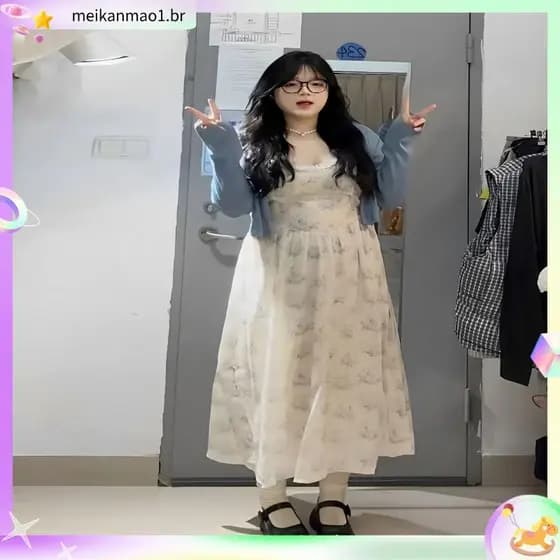 Tamanho grande roupas femininas Floral estilingue vestido feminino verão doce temperamento mais magro olhar saia longa p