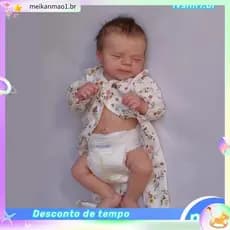 49cm Corpo Inteiro Silicone Vi Pascale Bebe Reborn Gir l Menino 3D Pintado Pele Artesanal Realista Boneca Brinquedo F