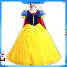 Vestido branco de neve adulto cocar grátis Halloween cos Masquerade traje palco Drama traje