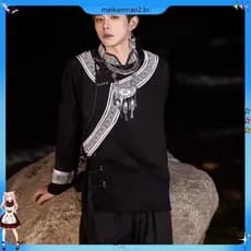 Novo estilo de roupas de venda quente viagem fotografia terno Liangshan Yunnan roupas masculinas tocha minoria étnica es