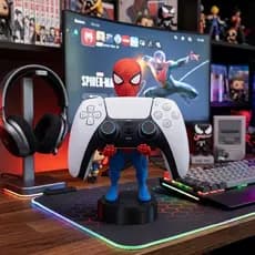 Suporte de Controle PS5 PS4 Xbox Homem-Aranha Spider-Man Action Figure Boneco Suporte homem aranha para Controle