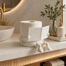Porta Papel Higiênico Boneco Moderno Decoração Banheiro