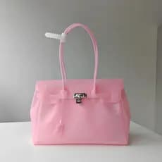Bolsa de Ombro Transparente em TPU para Mulheres, Bolsa de Mão de Verão, Bolsa de Praia, Bolsa Transversal Leve para Fér