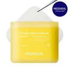 [MEDIHEAL]VitaminCBrightToningPad(100pc)|7VitaminComplex+&Niacinamide|Upto30.57%GreaterToneImprovementwithVitaminSerum|B