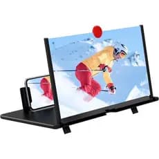 Amplificador de tela de 12 polegadas, amplificador de tela de projetor 3D HD para celular, adequado para filmes, vídeos