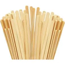 100 palitos de madeira para mexer café, palitos de madeira para coquetéis de 5,5 polegadas, palitos de madeira ecológico