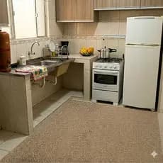 Tapete Piso Novo Antiderrapante Para Áreas Úmidas e Molhadas 100cm x 60cm Bege Novidade Cozinha, Box