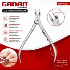 Alicate de cutícula,profissional marca Gadan Excellence inox,manicure,pedicure,Afiado,Original