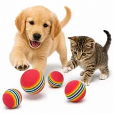 Bolinhas,para,gatos,cachorro,Brinquedo,Resistente,Filhotes,Adultos,Mordedor,pet,colorido,durável,pet,feliz