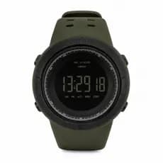 Relógio digital verde,militar 5ATM,Relógio de pulso Led digital Resistente à  água, casual,esportivo,silicone