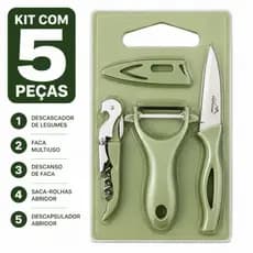 Kit,cozinha,5 peças, faça Aço inox,Descascador,saca-Rolhas,Abridor,kit,chef,mini,tábua,Alta Qualidade