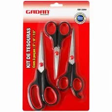 kit tesoura profissional,cortar papel tesoura,escolar,cartolina,afiada,inox,tesoura,duravel
