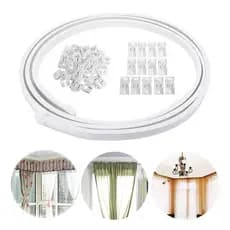 Trilho Flexível p/ Cortina - Kit Completo à Pronta Entrega