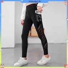 Leggings Com Estampa Zebra Preta Lateral-Lote Fitn ess