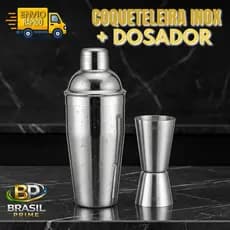 Kit Drink Coqueteleira 500 ML Inox e Dosador de Bebidas de 25/50 ML | Profissional