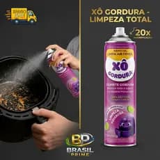 Xô Gordura Spray 400 ML | Limpa Air Fryer Fornos e Grelhas | Remove Gordura Pesada | Limpeza Pesada Sem Esforço.