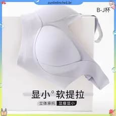 Sutiã Sem Costura Fino Plus Size para Mulheres, Copo Completo Fino, Minimizador de Grande Busto, Sem Fio, Suporte Latera