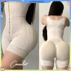 Body Espartilho Em Forma De Ampulheta Para Homens wo Com Aparador De Cintura Alta , Zíper , Compressão Forte , Modelador