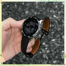 Adequado para Xiaomi watch5/S 5/S3/2/S1S4 couro completo Litchi padrão fivela magnética color12 versão esportiva