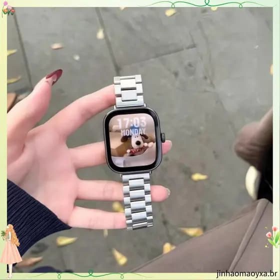 9423 coleção de pessoas adequada para redmi watch6 pulseira redmi relógio novo estilo pulseira de aço de Metal de três c