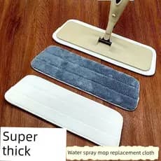 🔥 Mop Refill 🔥 VENDA QUENTE Floor Cleaner Pano de Mop Spray De Água Trapezoidal Sem Mão , Pano De Substituição , Adesi