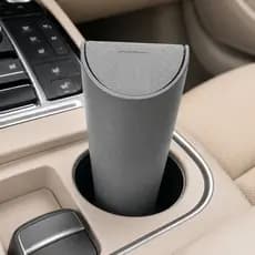 Lixeira para Carro Porta Copos Organizador Automotivo Compacto com Tampa para Veículo