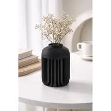 Mini Vaso Decorativo Ripado Moderno para Sala Quarto Escritório Aparador