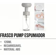 Frasco Espumador Vazio 120ml - Frasco Cosmético Recarregável para Sabonete Líquido