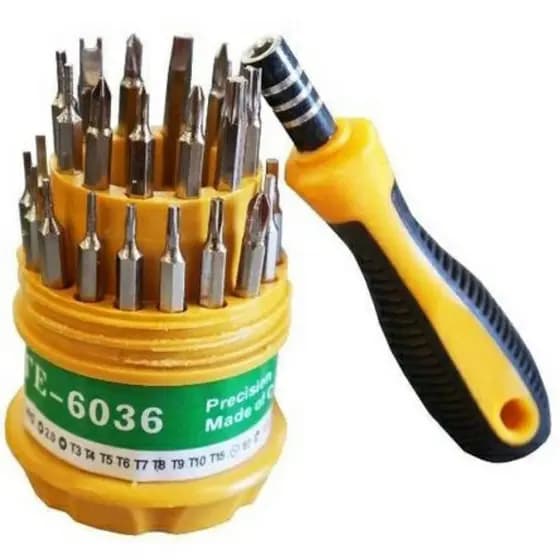 Kit Chave De Fenda manutenção Com 31 peças