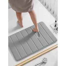 Kit 2 Tapete Banheiro Soft Macio Antiderrapante Confortável Luxo 60x40cm