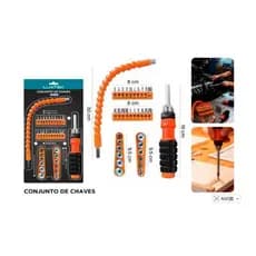 Kit de parafusadeira com cabo flexível