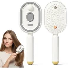 Escova a Vapor Elétrica, Nova Versão Atualizada 2026, Alisador de Cabelo a Vapor Recarregável para Desembaraçar, Escova