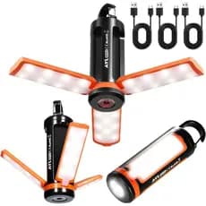 Lanterna de Camping LED Recarregável Portátil, Lâmpada USB Leve AYL, Lanterna LED para Sobrevivência, Equipamento de Eme