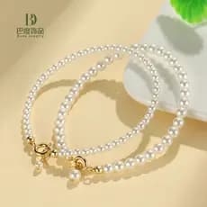 Pulseira de pérolas com miçangas feminina simples joias combinadas