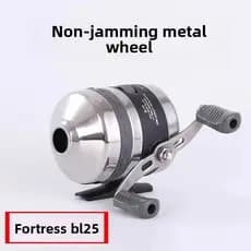 Fortaleza 25 roda de pesca de aço inoxidável BL25 peixe dardo roda rastreador esférico fechado esquerda direita roda de