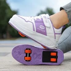 Crianças Runaway sapatos meninas 2026 novo estilo meninos esportes sapatos de Skate Velcro polia de quatro rodas sapatos