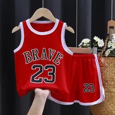 Novas roupas infantis de verão roupas de secagem rápida terno esportivo meninos sem mangas uniforme de basquete colete S