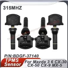 1/4 Pces BDGF-37140 315MHZ TPMS Sensor De Pressão Dos Pneus Para Mazda 3 6 CX-30-50-9 MX-5 BDGF37140 Monitoramento