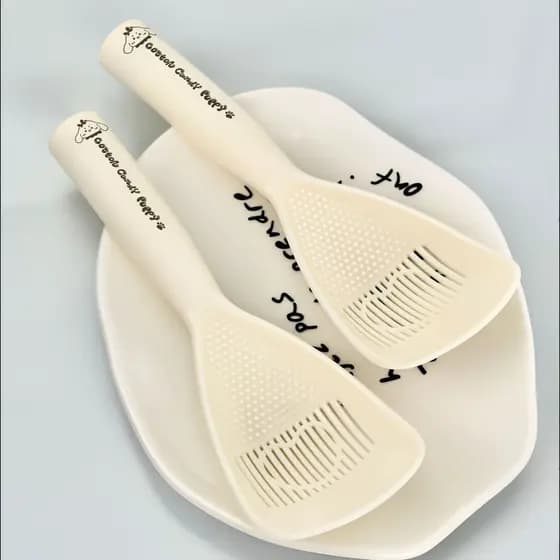 Vasangwang creme branco antiaderente colher de arroz arroz ferramenta de cozinha dreno pressão lama moagem Multi-função