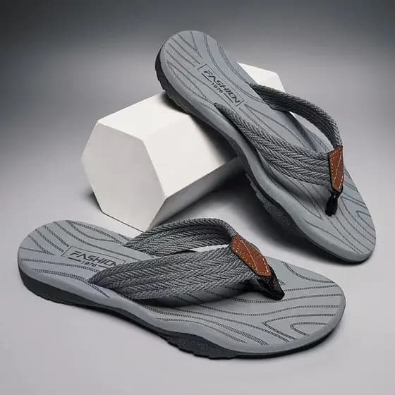 Verão 2024 novo estilo Flip-Flops masculino exterior wear moda tendência única sola grossa antiderrapante wear @