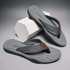 Verão 2024 novo estilo Flip-Flops masculino exterior wear moda tendência única sola grossa antiderrapante wear @