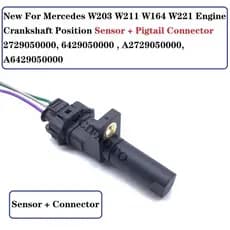 Para Mercedes W203 W211 W164 W221 Sensor De Posição Do Virabrequim + Conector OE # 2729050000 , 6429050000 , A2729050000