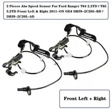 Sensor De Velocidade Frontal Abs , 1 Ou 2 Peças , Para Ford Ranger T64 2.2TD/T65 3.2TD DB392C204BD , DB392C204AD , DB392