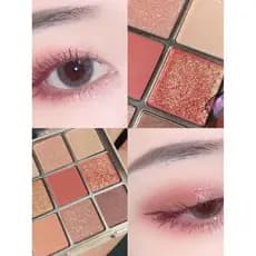 DIKALU Rich Rose Coreano Transparente Nove Cores Acrílico Paleta de Sombras Peroladas Foscas Jiugongge Sombra