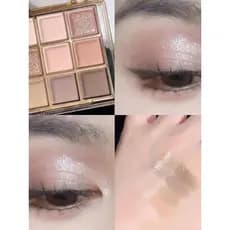 COCO VENUS paleta de sombras acrílicas transparentes de nove cores cor terra Jiugongge sombra perolada maquiagem fosca