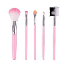 Xixixi 5 pçs conjunto de pincéis de maquiagem iniciante pincel de maquiagem sombra pincel labial pincel de pó solto ferr