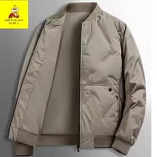 Espantalho jaqueta masculina outono inverno engrossado quente Casual gola alta ajuste fino frio-Pro
