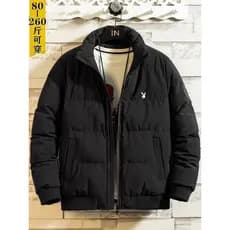Jaqueta acolchoada grossa acolchoada jaqueta inverno 2024 novo estilo jaqueta acolchoada mais jaqueta masculina Playboy