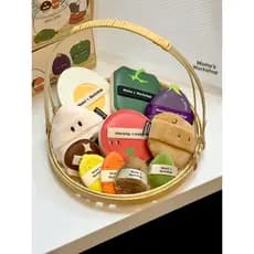 Maojijijijidi Bento Series Puff Marshmallow Não é fácil de comer Pó Fix Maquiagem Criar Foco Suave Base de Efeito de Maq