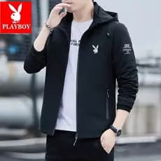 Playboy primavera outono jaqueta masculina com capuz Casual versão coreana bonito novo estilo jaqueta Street Wear All-Ma